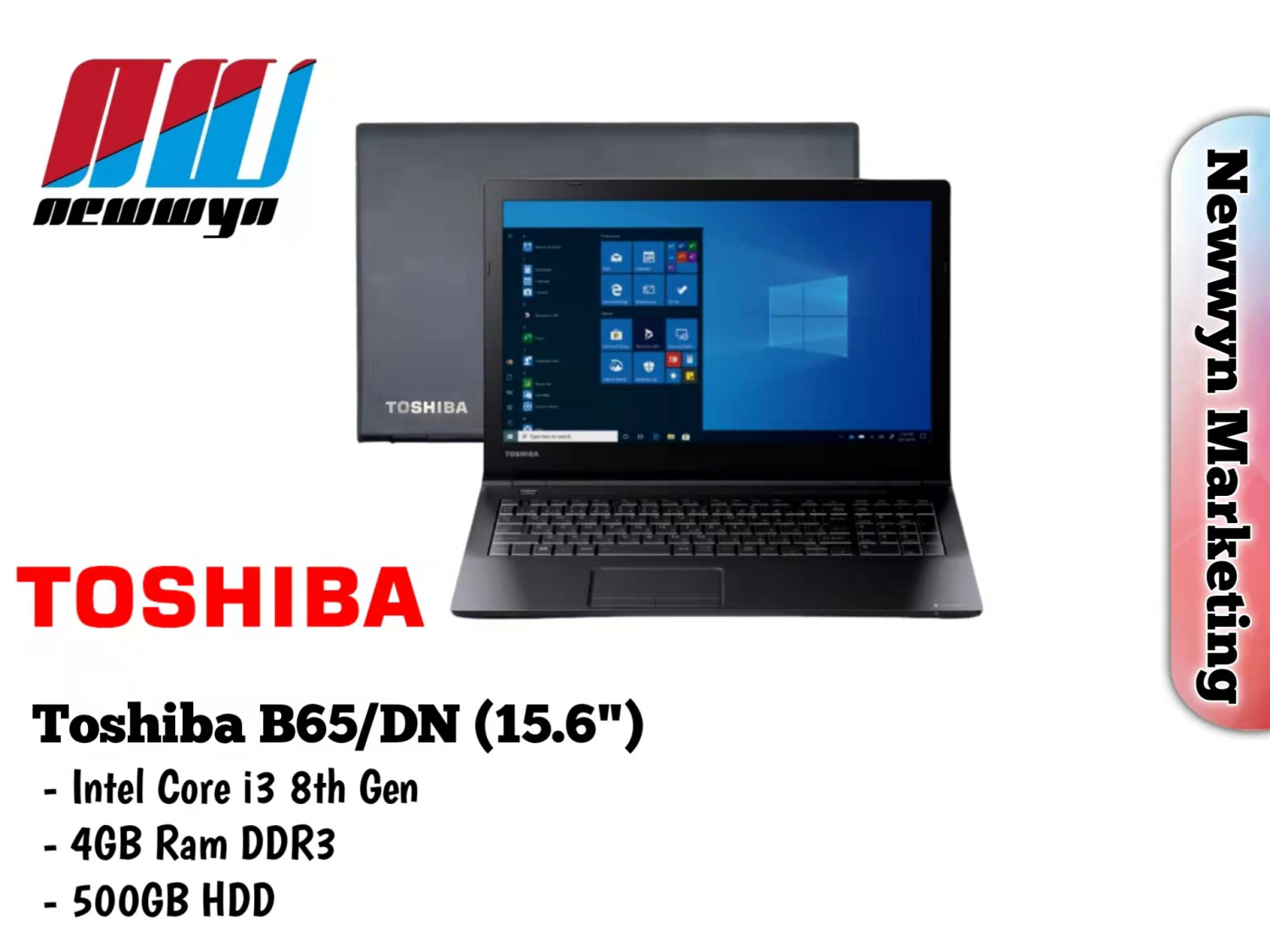 Newwyn Toshiba 15 inch Dynabook B65DN Intel Core i3-8thgen/4GB RAM ...