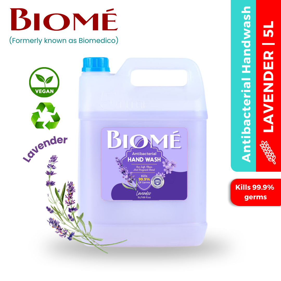 Sabun Pencuci Tangan Biome Antibakteria 5L - Lavender / Berries / Green Tea / Goat Milk