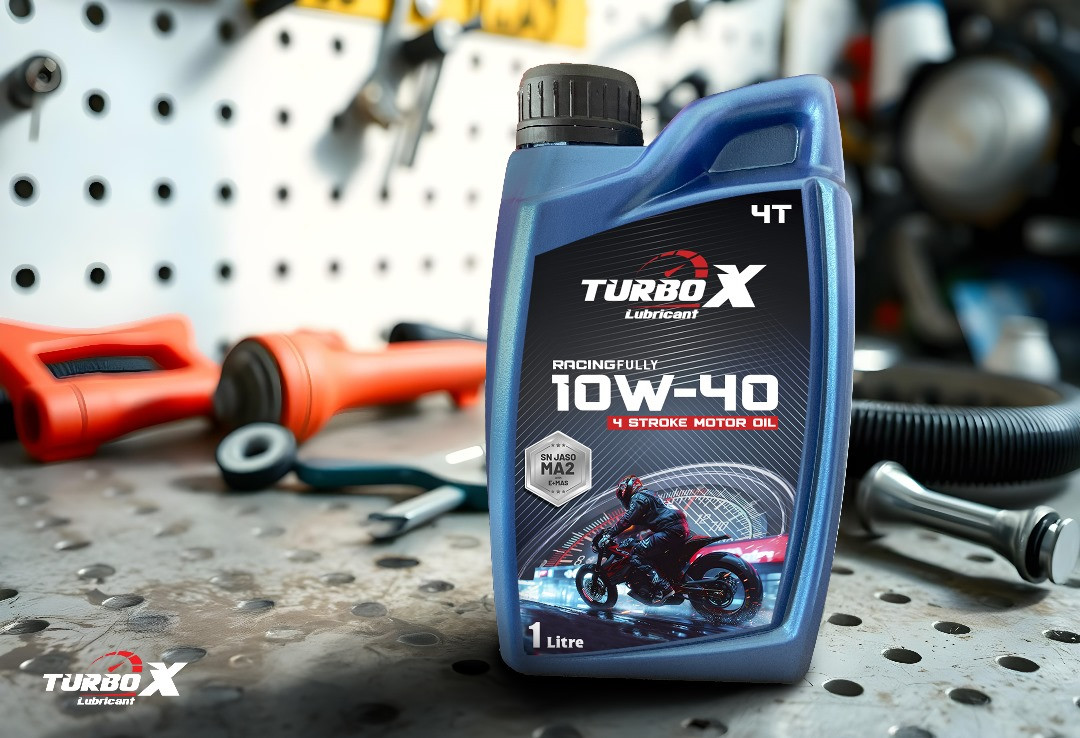 MINYAK ENJIN MOTORSIKAL 4T RACING FULLY 10W-40 SN JASO MA2 EMAS 1 Liter.