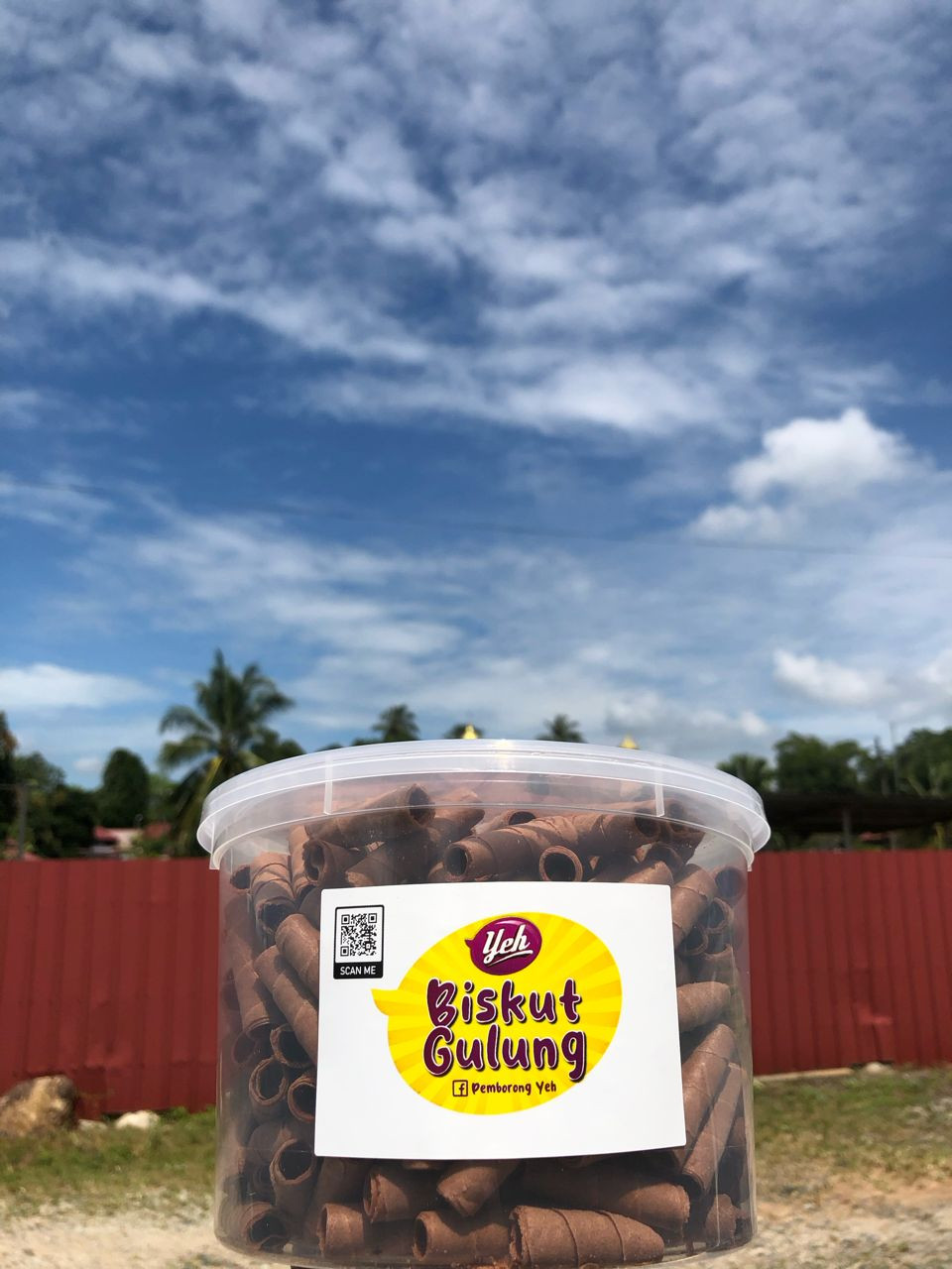 Biskut Gulung Coklat
