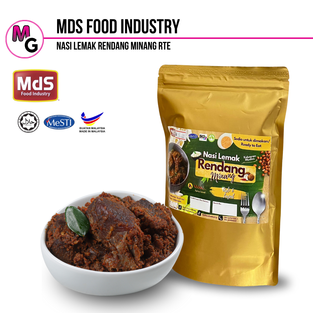 Set Nasi Lemak Rendang Minang Ready to Eat MDS