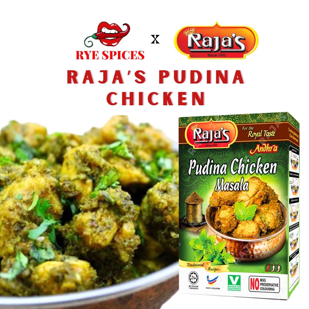 Raja's Pudina Chicken Masala/Ayam Pudina Raja's (70g) Halal