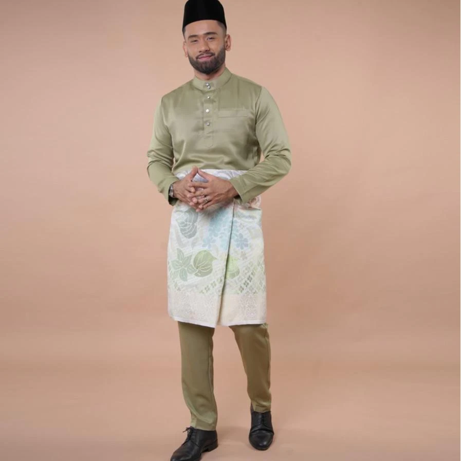 BAJU MELAYU ANDIKA OLIVE GREEN