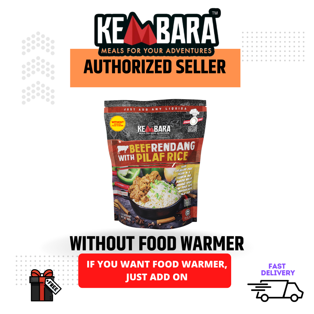 Beef Rendang with Pilaf Rice (Without Food Warmer)