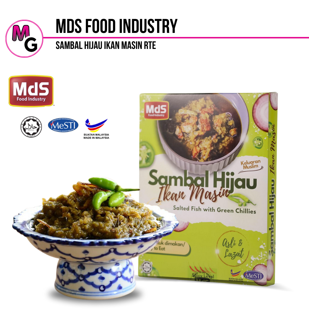 Sambal Hijau Ikan Masin Ready to Eat MDS
