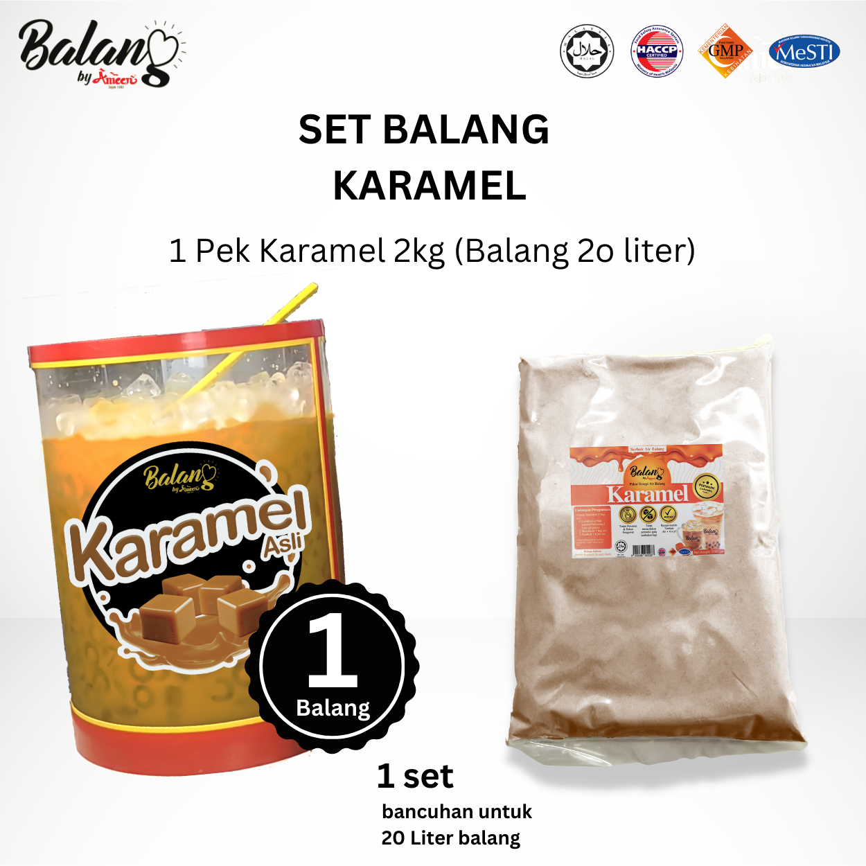 Balang Ameen Set Air Balang Karamel Paduuu Tak perlu tambah gula
