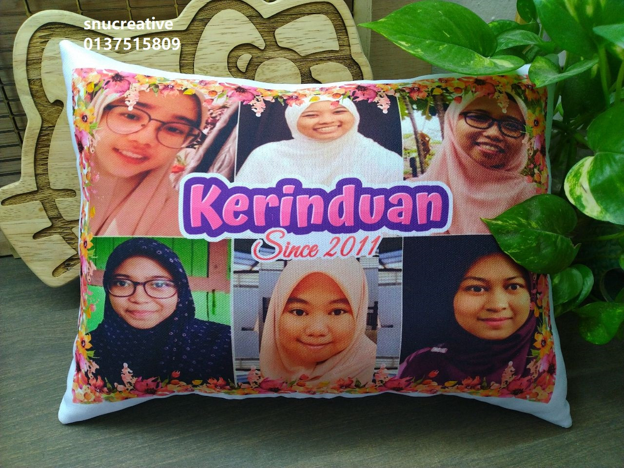 Bantal Hiasan Printed Gambar Sendiri Size A5
