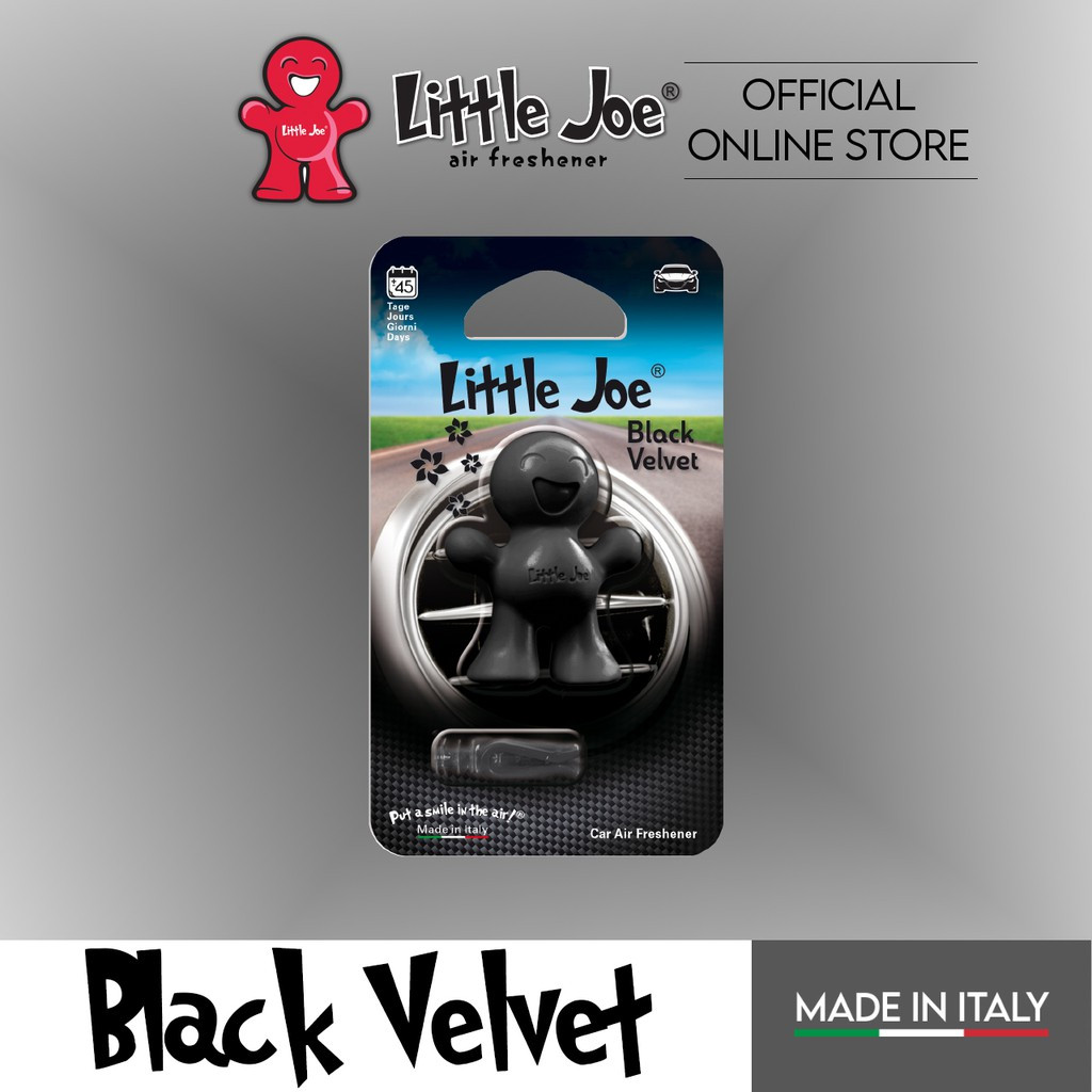 Little Joe 3D Black Velvet Car Air Freshener