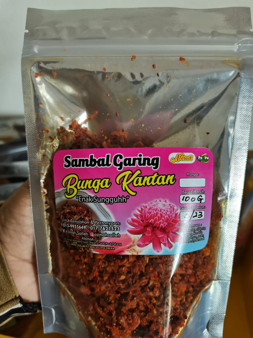 Sambal Garing Bunga Kantan