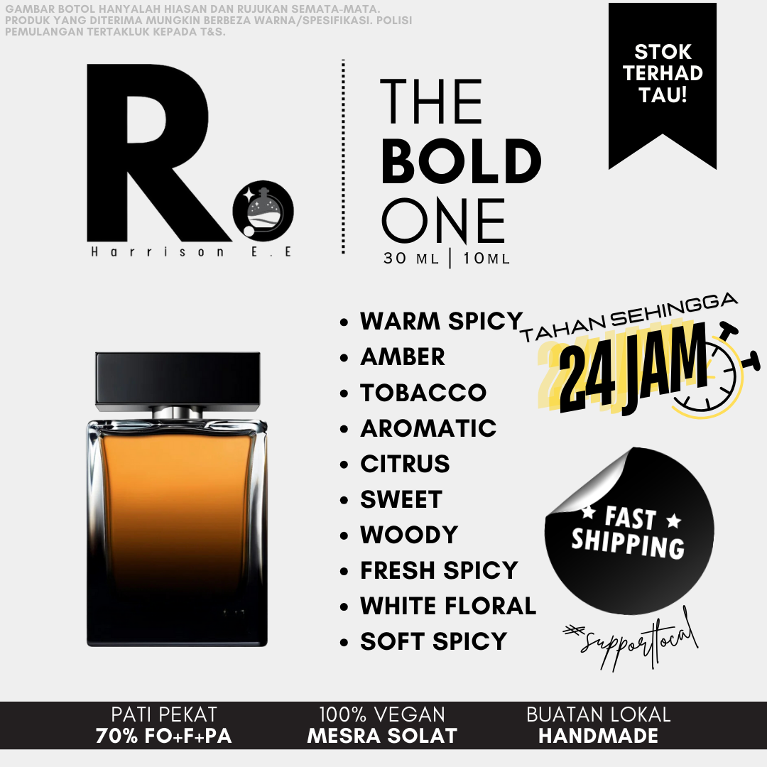 Harrison - Bold One 30ML Long Lasting Perfume Tahan Lama