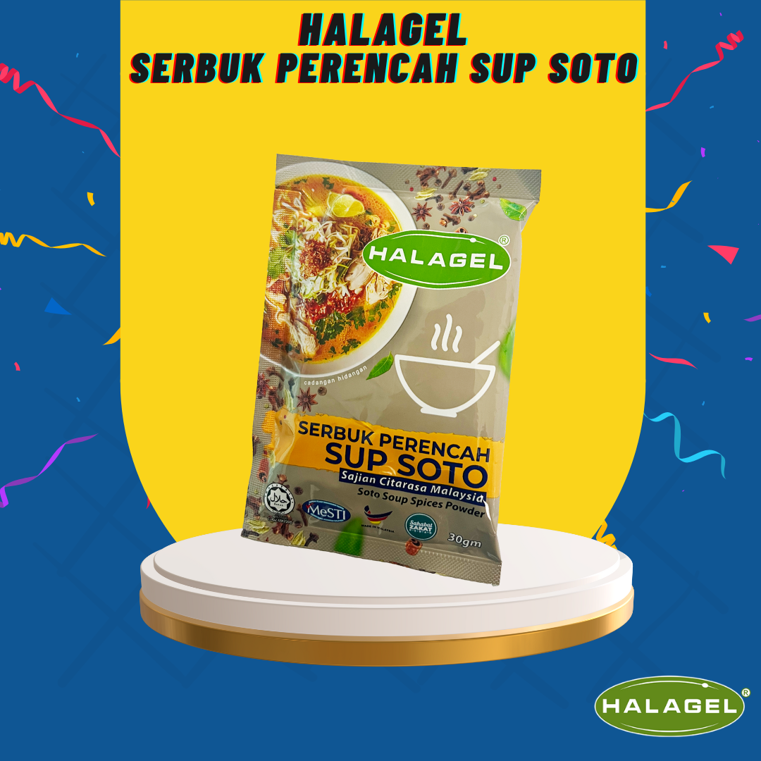 HALAGEL  Serbuk Perencah Sup Soto - 30Gm
