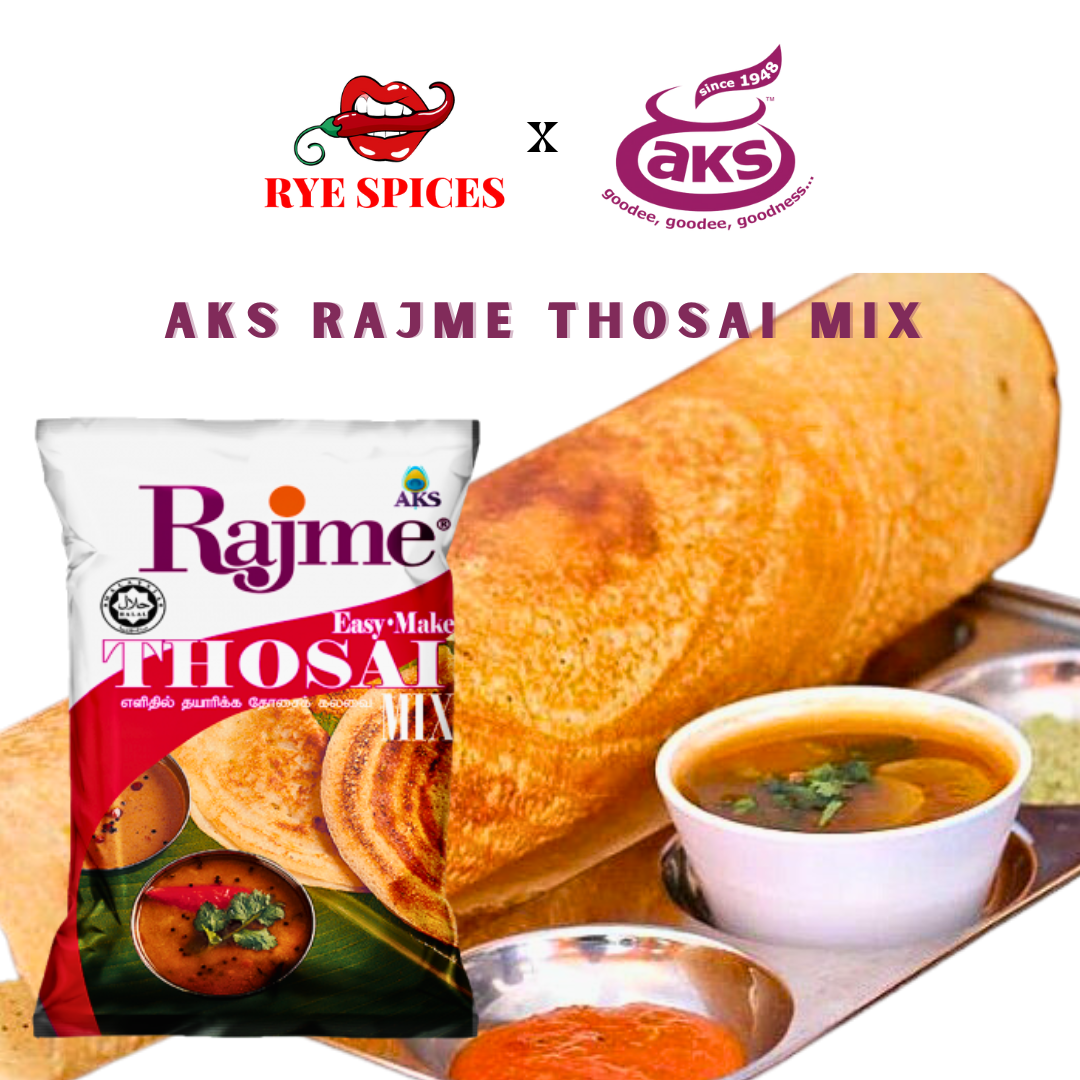 AKS Rajme Thosai Mix/AKS Rajme Campuran Tepung Thosai 500g Instant Thosai tepung tosei Halal Food