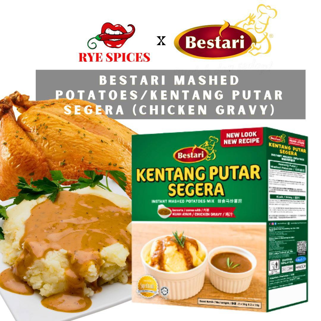 Bestari Instant Mashed Potatoes /Bestari Kentang Putar (with Chicken Gravy) Value Pack with free gift instant  gravy