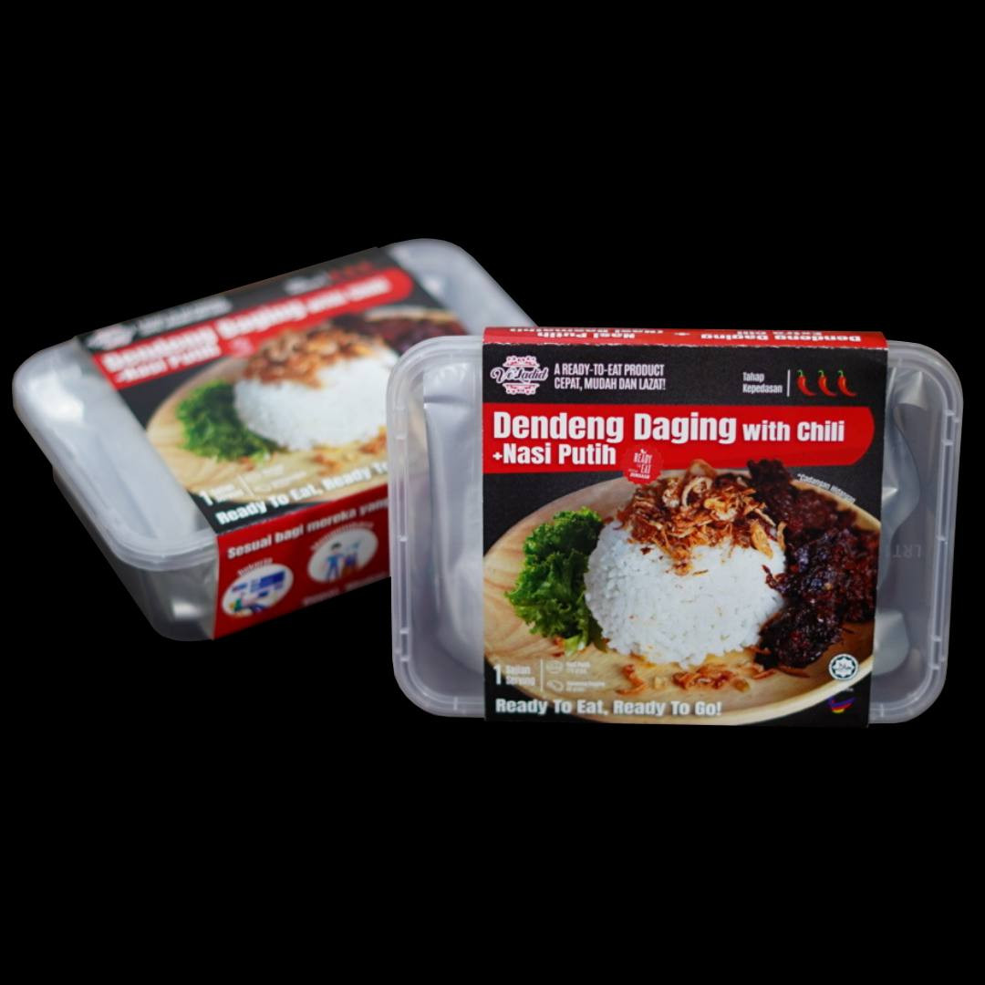 DENDENG DAGING XTRA CILI WITH WHITE RICE