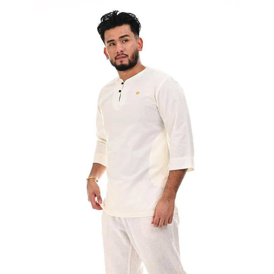 Primavalet Kurta Jawhar Slimfit - Bleach White