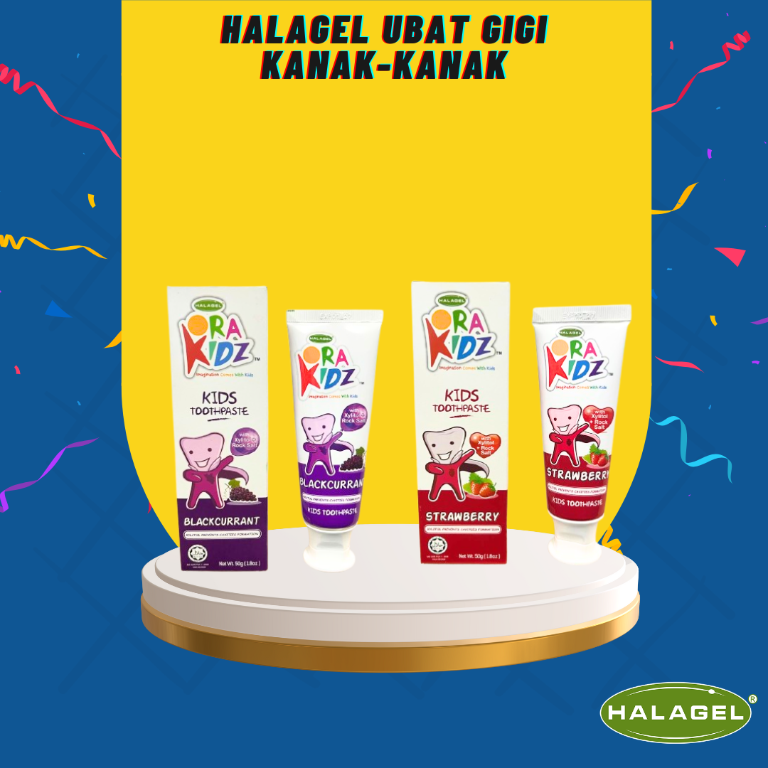 ORAKIDZ™ Toothpaste | HALAGEL® Children Tooth Paste | Non Fluoride | Ubat Gigi Kanak-Kanak | Tanpa Florida (50G)
