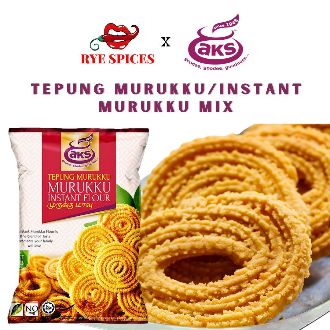 AKS Tepung Murukku / AKS Instant Murukku 500g Halal Exp:02/2026