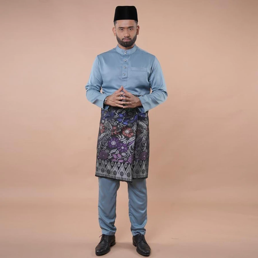 BAJU MELAYU ANDIKA DARK GREY