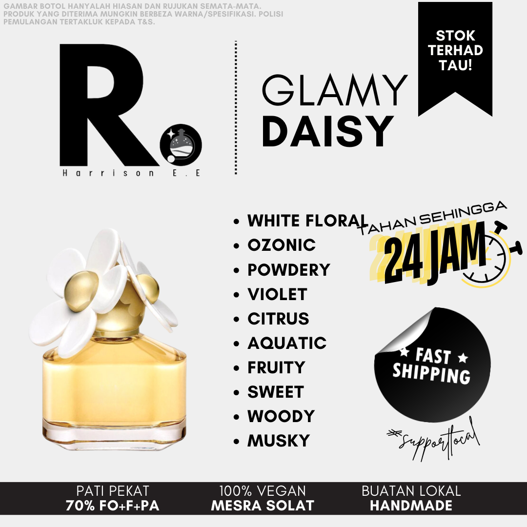 Harrison - Glammy Daisy 30ML Long Lasting Perfume Tahan Lama