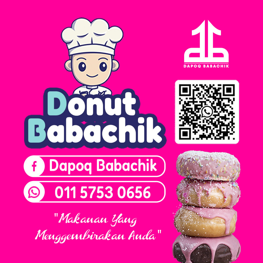 Donat Babachik Frozen | Donat Pelbagai Perisa