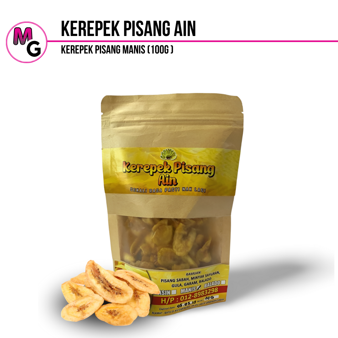 Kerepek Pisang Manis Kerepek Ain