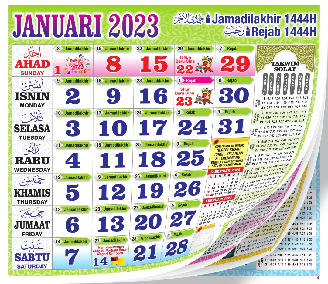 Kalendar 2023