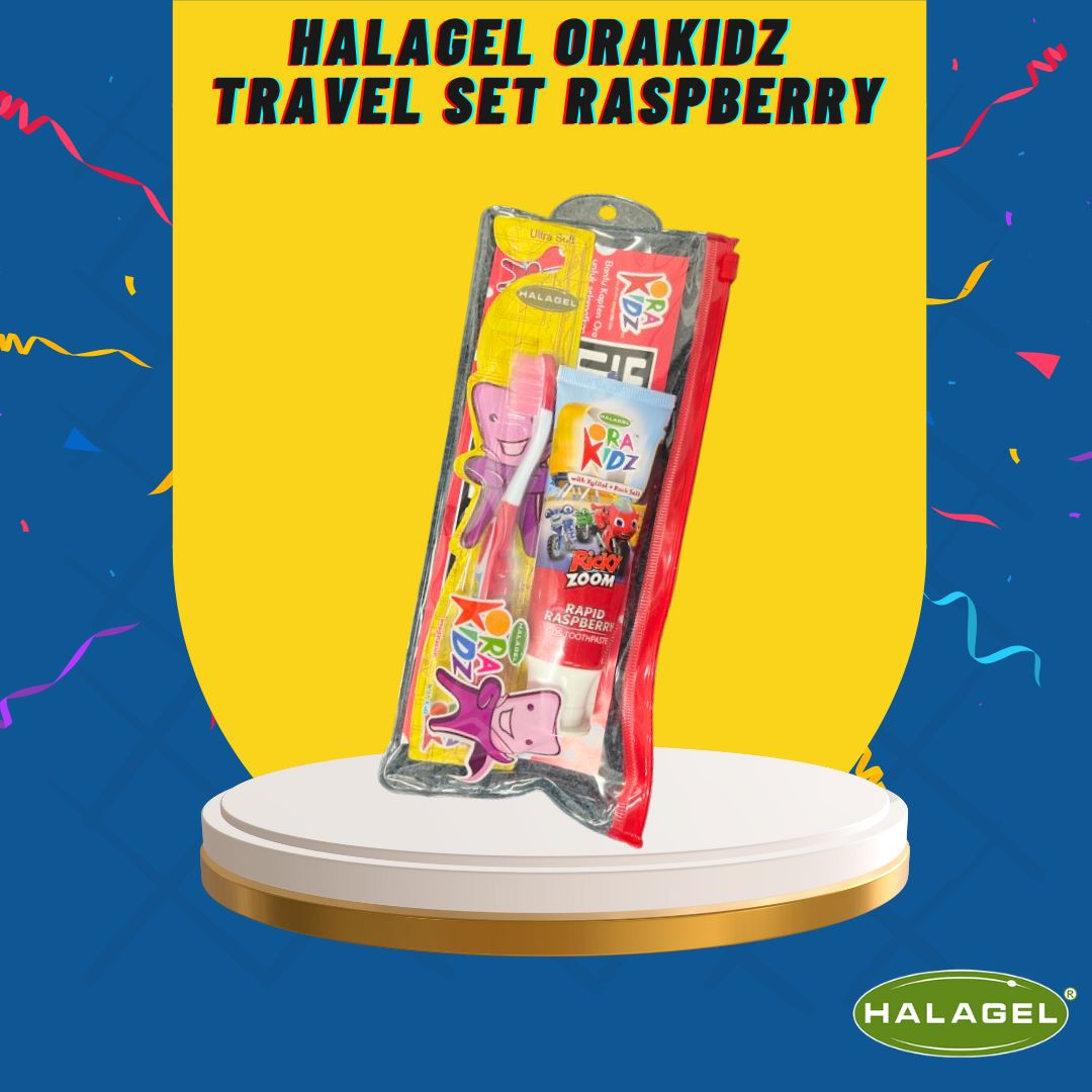 ORAKIDZ™ HALAGEL® Set Berus Gigi & Ubat Gigi Kanak-kanak ( PERISA STRAWBERRY/BLACKCURRANT)