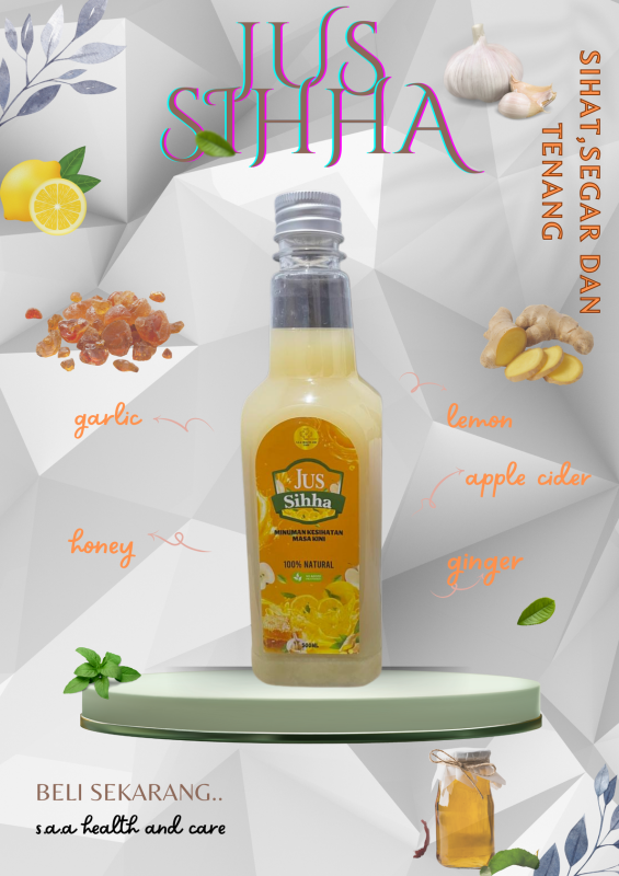 jus sihha untuk jantung,kolestrol,darh tinggi,detox,angin atau medu