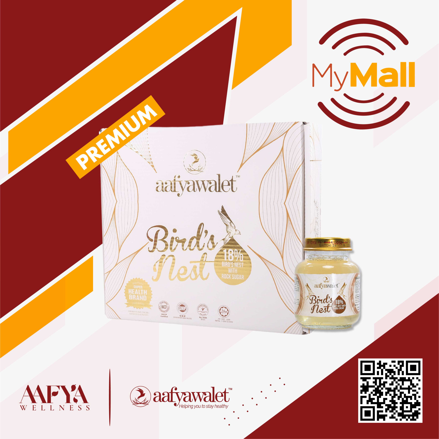 Aafyawalet BirdNest Premium Rock Sugar 30 Bottle