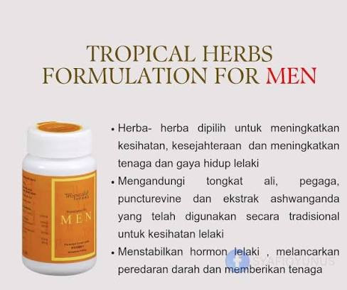 Tropical Herbs Formulasi untuk Lelaki - 60 cap