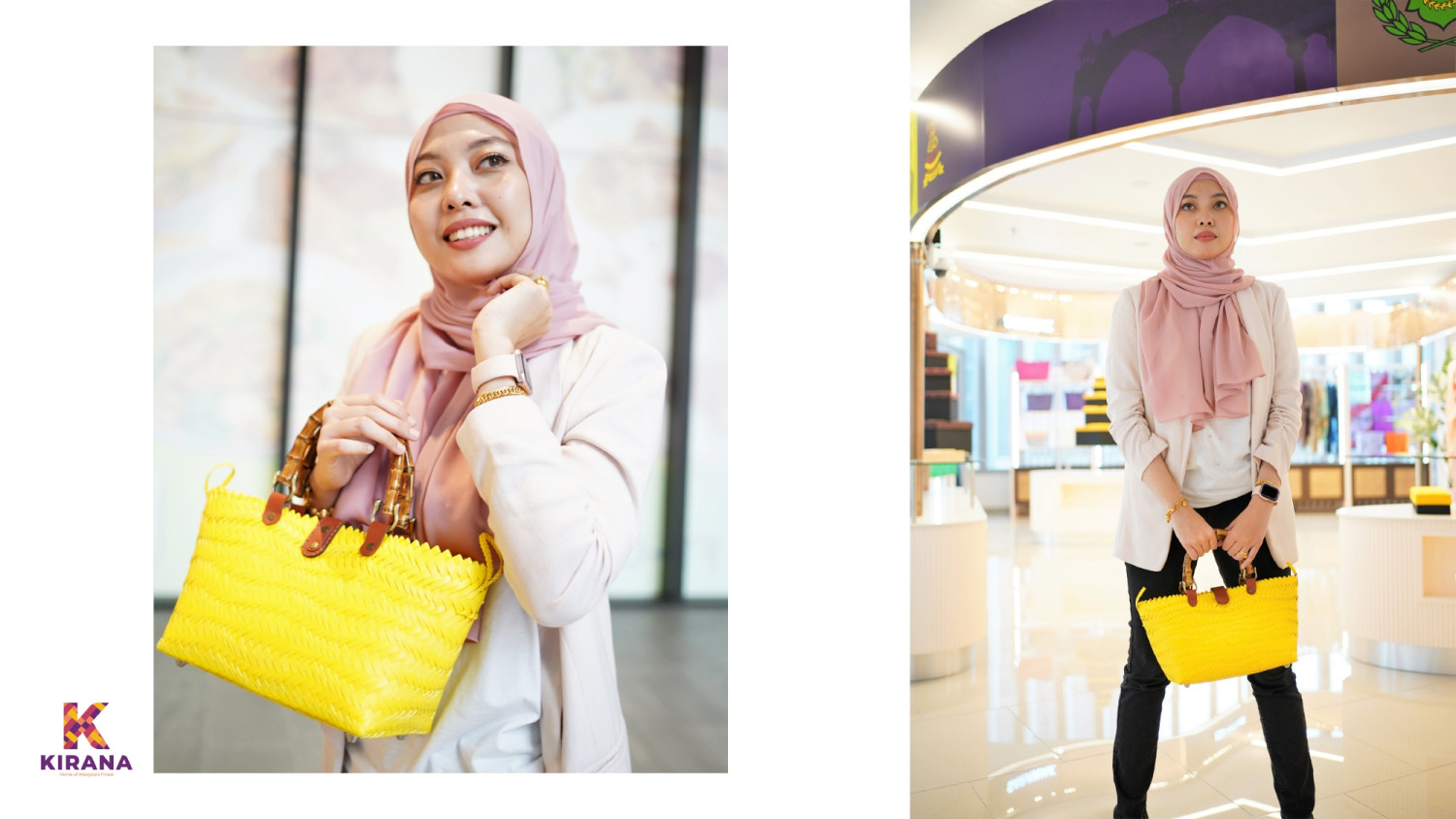 Penan Tote Bamboo Handle