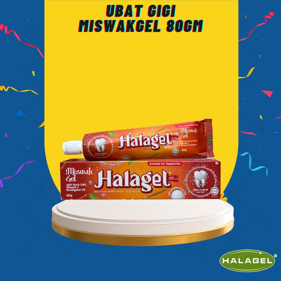 HALAGEL Ubat Gigi MISWAKGEL - 80G Tanpa Florida