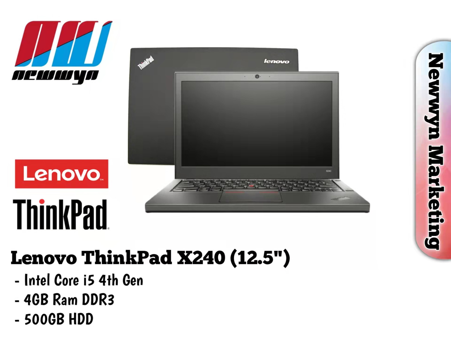 Newwyn Lenovo 12.5 inch Thinkpad X250 Intel Core i5-5thgen/4GB RAM 