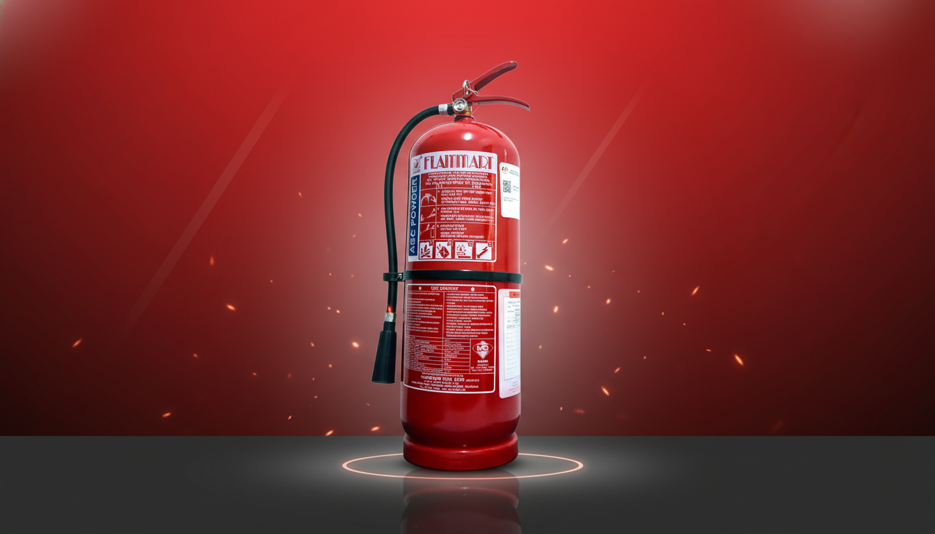 New 9 Kg Dry Powder Fire Extinguisher cw certifications wo installation