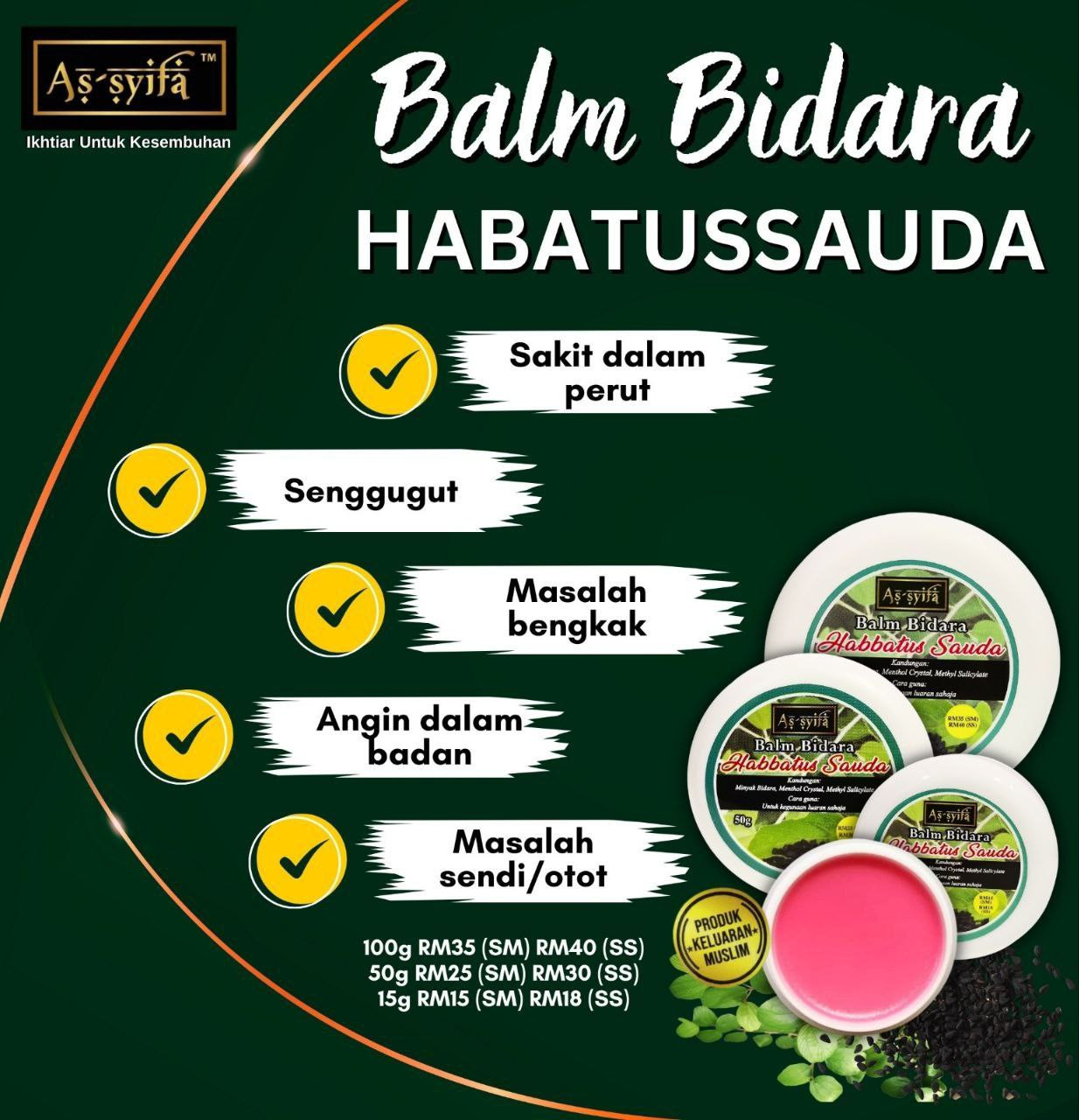 Balm Bidara Habatussauda As-syifa