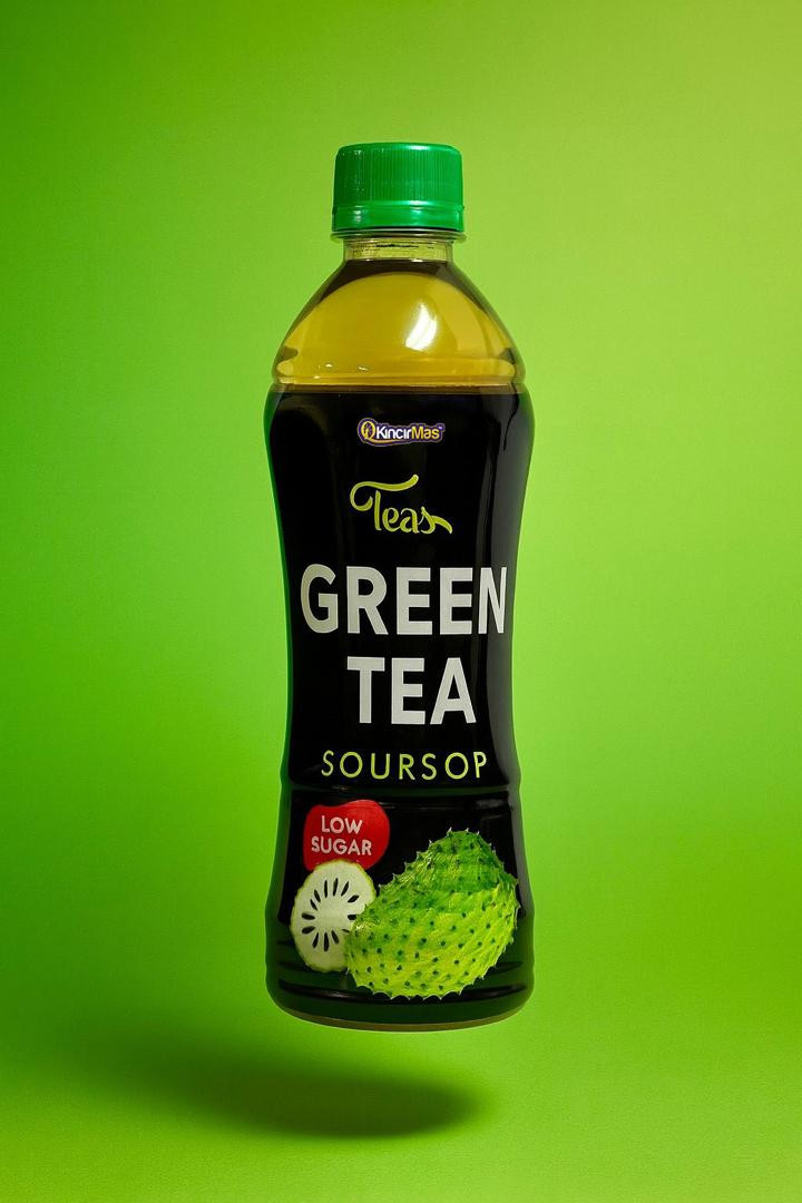 Kincirmas Green Tea with Soursop (550 ml) Low Sugar
