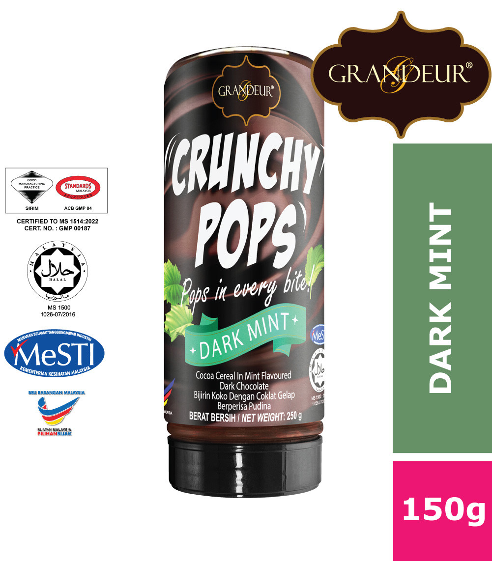 GRANDEUR Choco Jar Crunchy Pops Cocoa Cereal In Mint Flavoured Dark CHOCOLATE Coklat Langkawi Murah