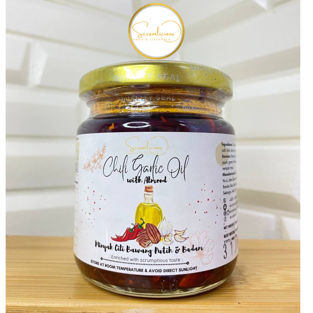 Scrumlicious Almond Chili Garlic Oil