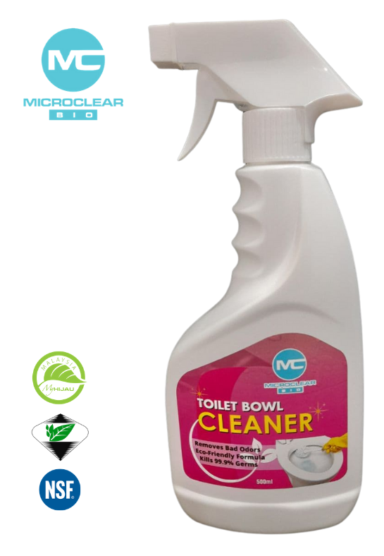 MicroclearBio Households Eco-friendly Toilet Cleaner (500ml) spray bottle